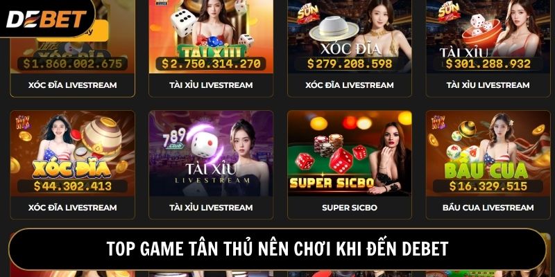 Cập nhật ngay một số tựa game tân binh nên chọn khi bắt đầu cá cược