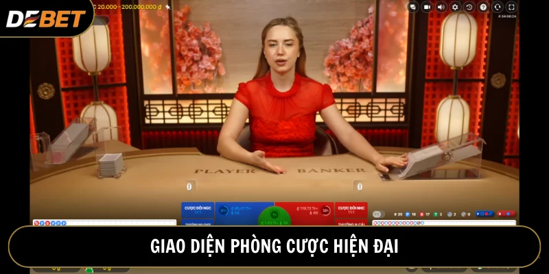 Giao diện phòng cược thiết kế thông minh, dealer xinh đẹp