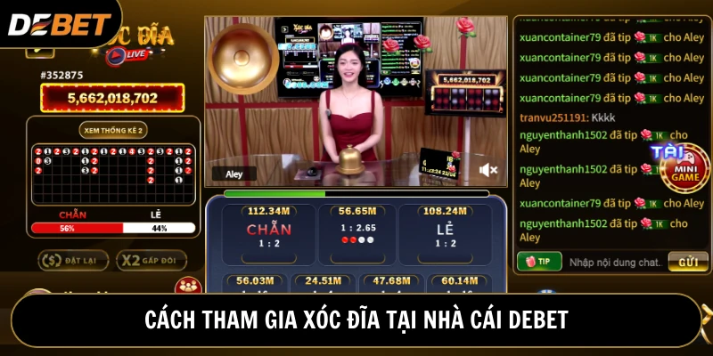 Game thủ truy cập nền tảng, chọn sản phẩm và đặt cược