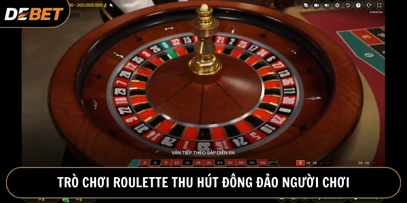 Tựa game Roulette thu hút đông đảo khách hàng tham gia