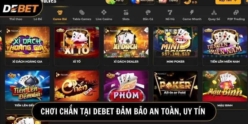 Debet - nhà cái uy tín, mang đến trải nghiệm an toàn, đáng tin cậy