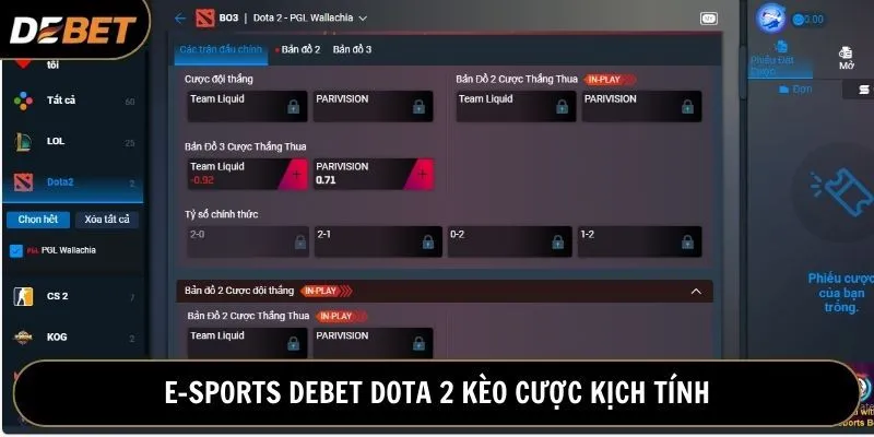 Đầu tư sinh lời với những kèo E-sports Debet Dota 2 kịch tính