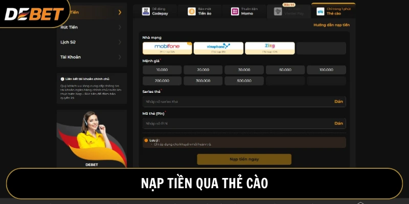 Người dùng giao dịch qua thẻ cào nhanh chóng chỉ 1 phút