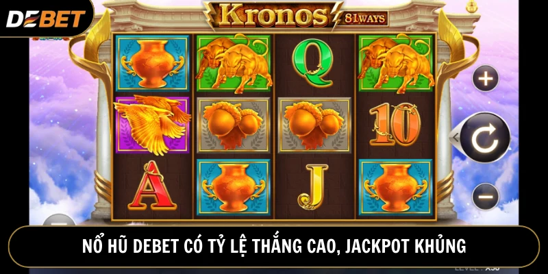 Trò chơi slots tại nhà cái có tỷ lệ thắng cao, jackpot khủng