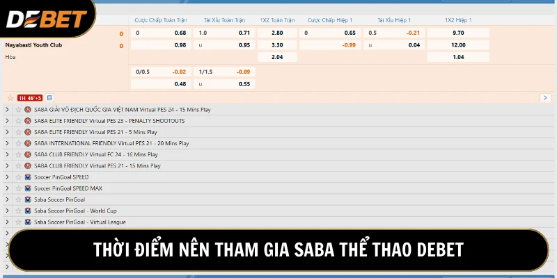 Game thủ nắm rõ thời điểm nên cá độ để tối ưu chiến thắng