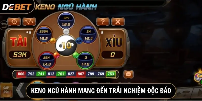 Keno Ngũ Hành trò chơi độc đáo, mang đến trải nghiệm mới lạ  